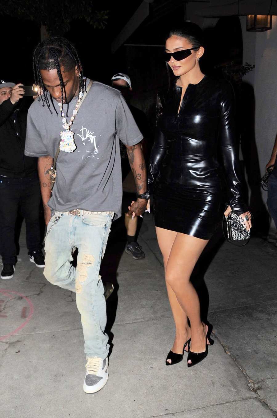 Kylie Jenner and Travis Scott Leaving Craigs 10