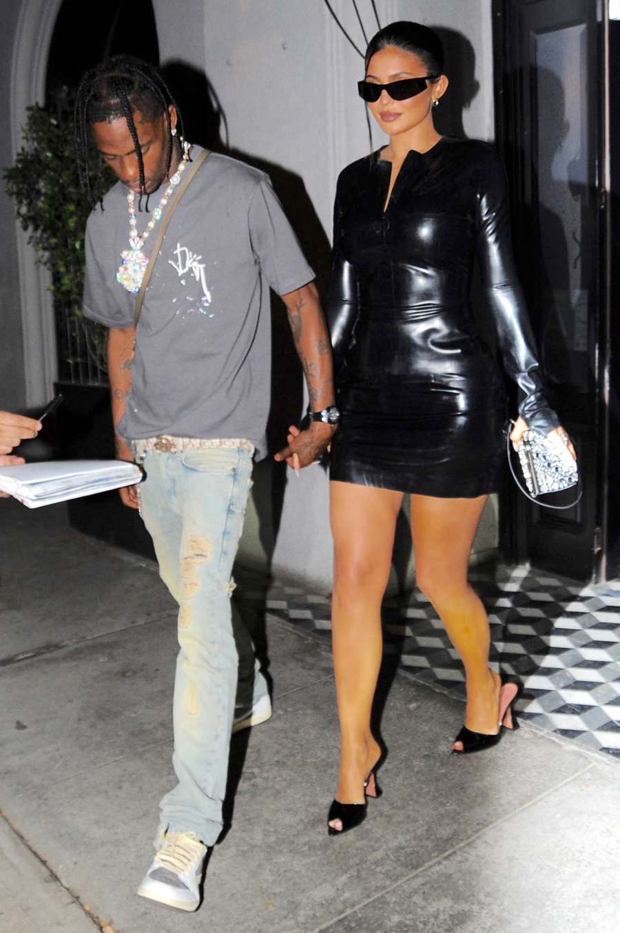 Kylie Jenner and Travis Scott Leaving Craigs 4