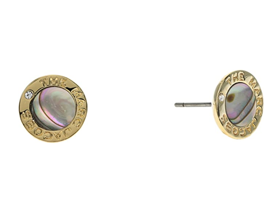 Marc Jacobs The Medallion Abalone Earrings