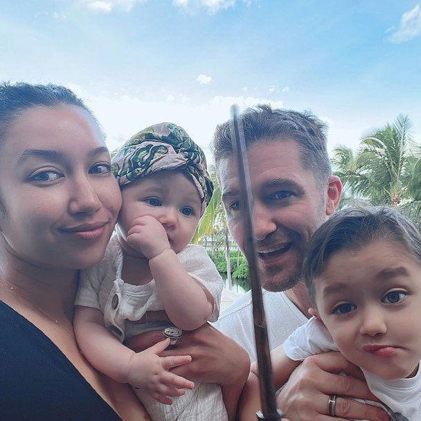 March 2022 Matthew Morrison and Renee Puentes Family Album With Son Revel and Daughter Phoenix