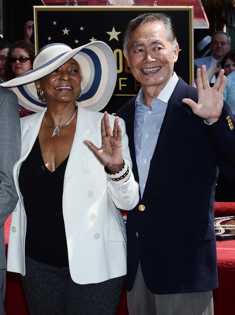 Nichelle Nichols and George Takei in September 2012