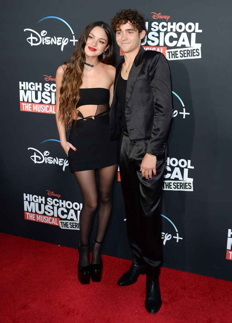 Olivia Rodrigo and Joshua Bassett Reunite for HSMTMTS Season 3 Premiere High School Musical The Musical The Series Red Carpet 5