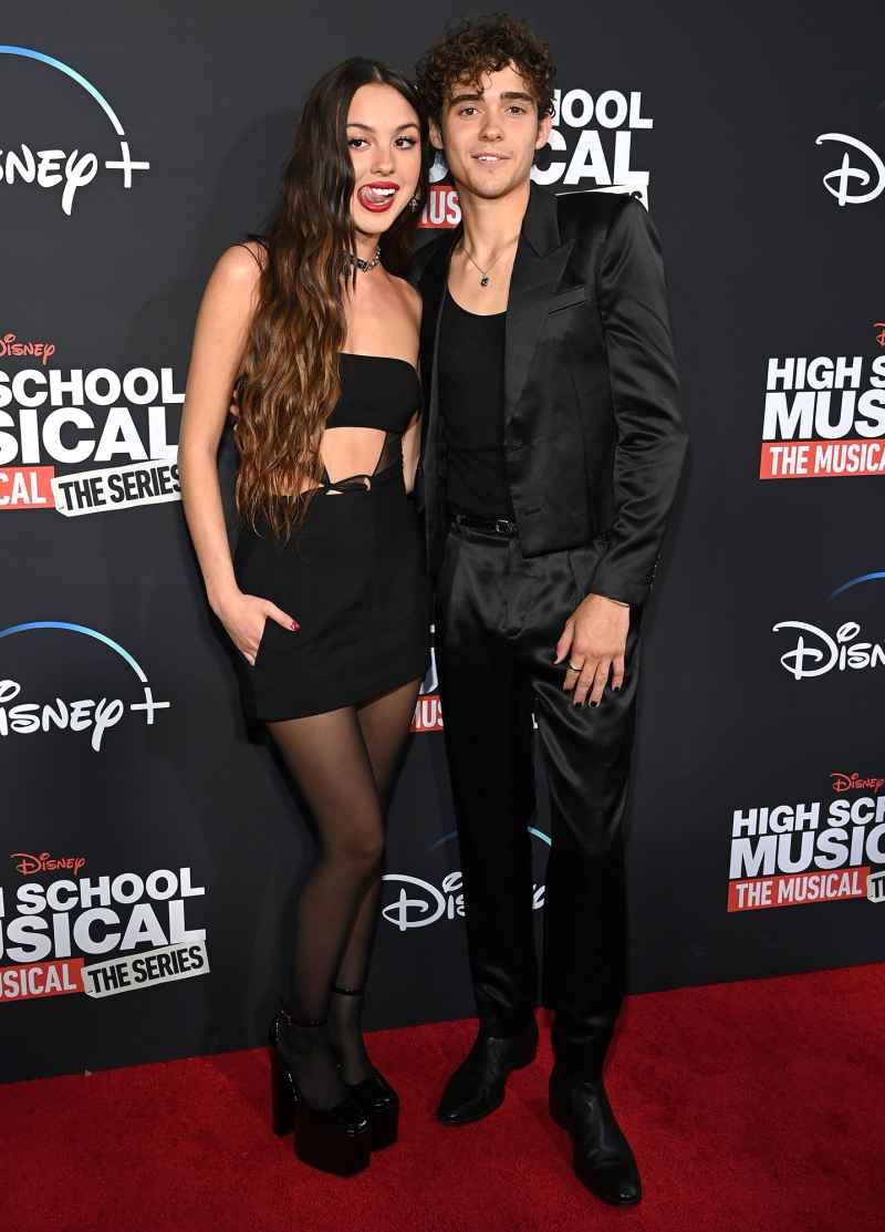 Olivia Rodrigo and Joshua Bassett Reunite for HSMTMTS Season 3 Premiere High School Musical The Musical The Series Red Carpet