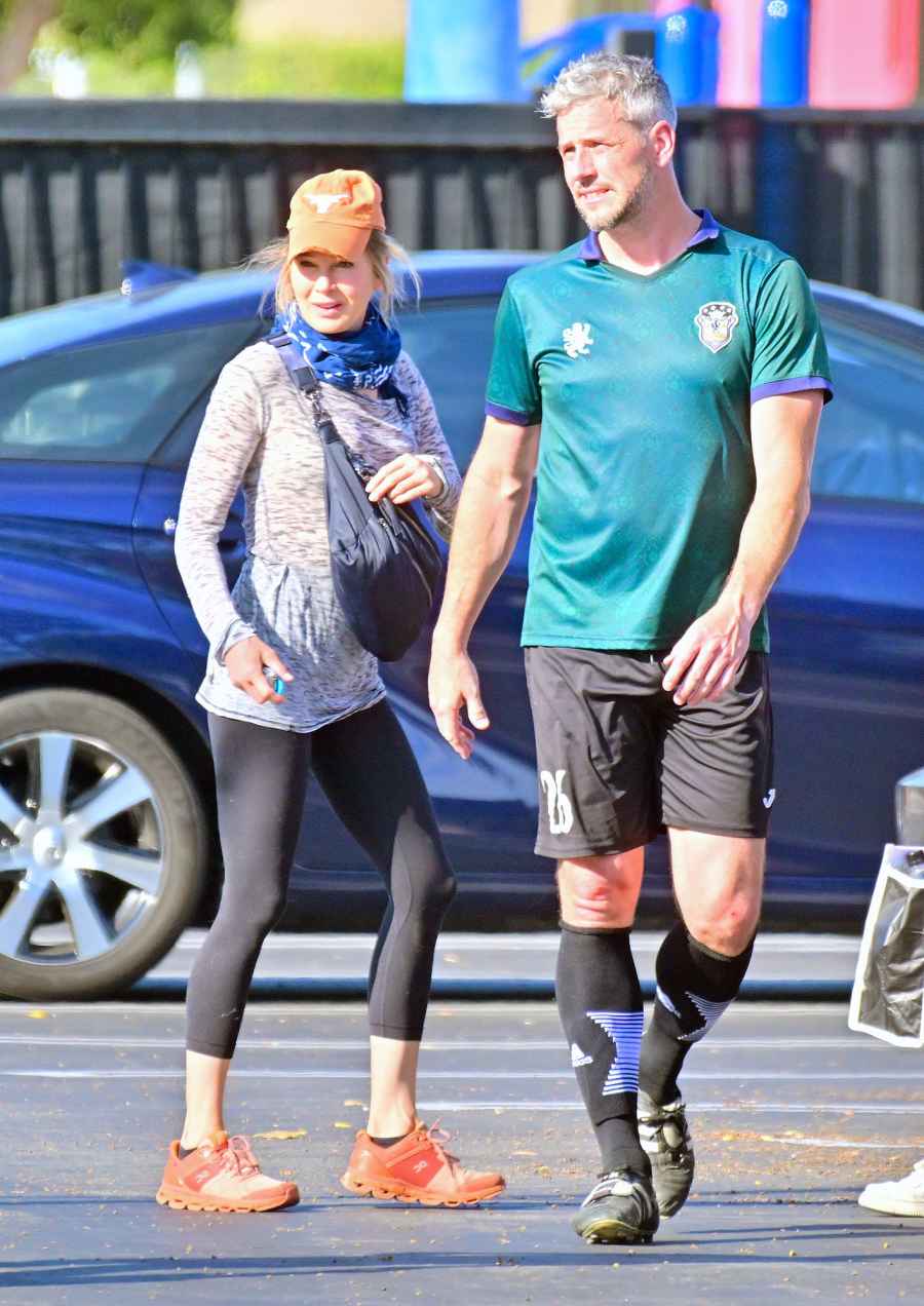Renee Zellweger and Boyfriend Ant Anstead Pack on the PDA Following a Soccer League Championship Game