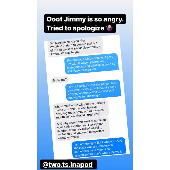 Teddi Mellencamp dice que Jim Edmonds está 'tan enojado' por compartir la invitación de boda con su ex Meghan King