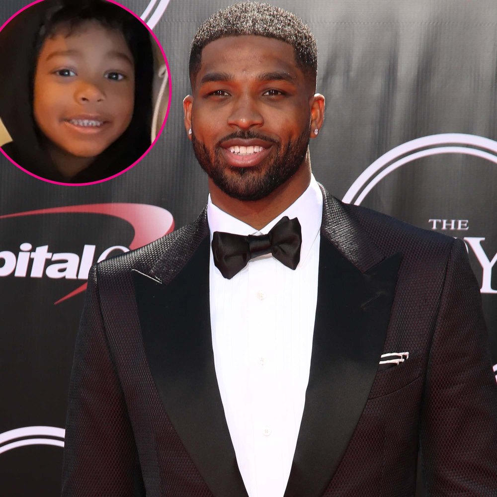 Tristan Thompson Son Prince Are Twins Rare Photo Matching