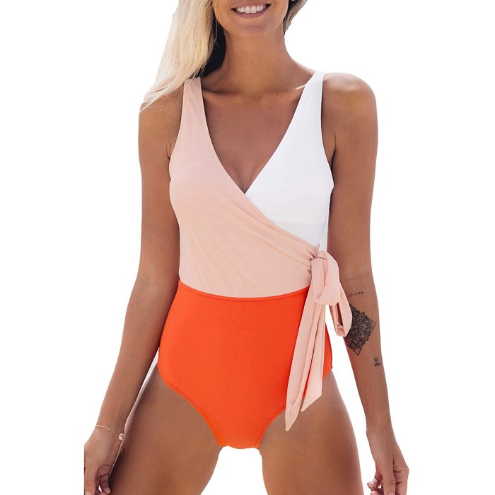 amazon-prime-day-swimsuits-color-block-one-piece