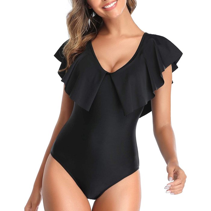 amazon-prime-day-swimsuits-ruffle-shoulder-one-piece