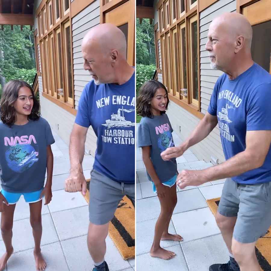 Dancing With Dad! Bruce Willis Bonds With 10-Year-Old Daughter: Video