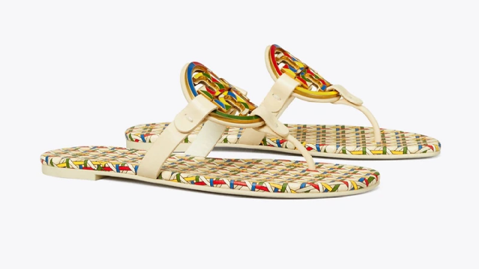 Tory Burch sandals: Shop the newest Tory Burch Marquetry Spring Sandal