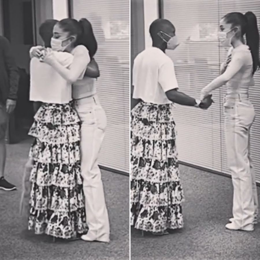 All the Love! Cynthia Erivo, Ariana Grande Embrace Before ‘Wicked’ Filming