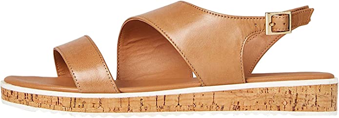 find. Women's Assymetric Cork Sole Leather