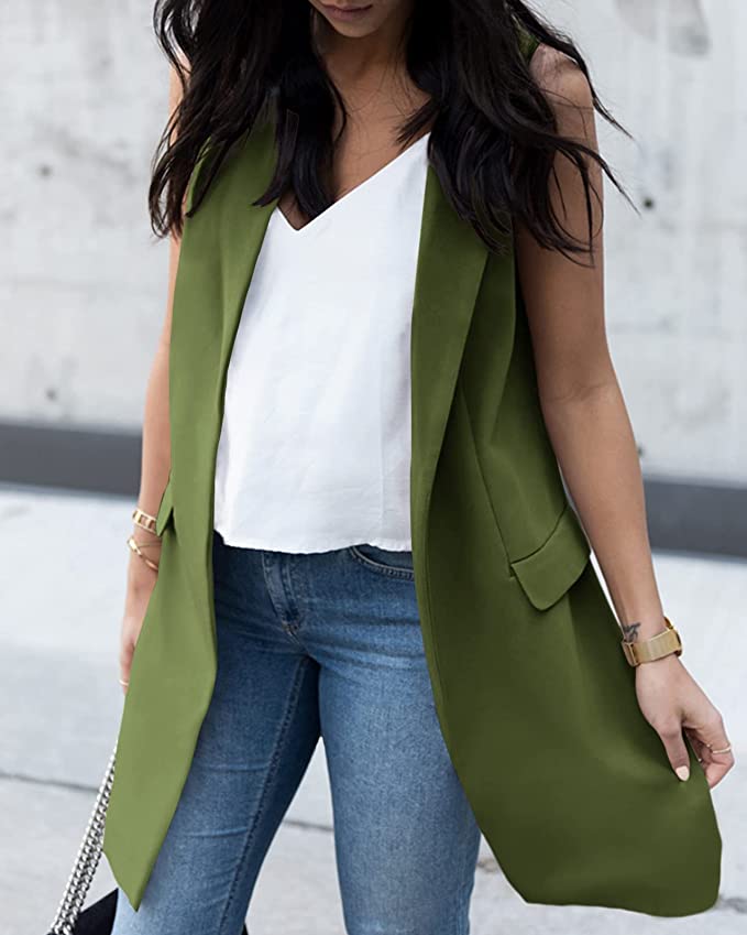 Elevate Your Outfits With This Sleek Sleeveless Blazer Vest | Us Weekly