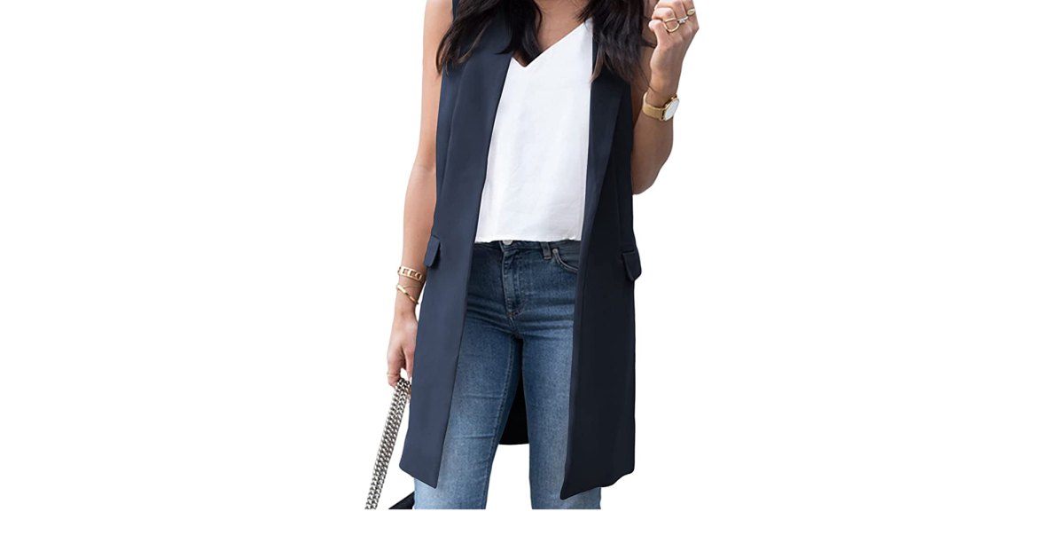 This Stylish Blazer Vest Will Instantly Elevate Your Outfit