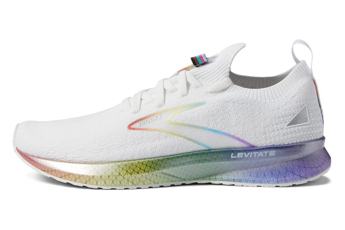 rainbow running shoe