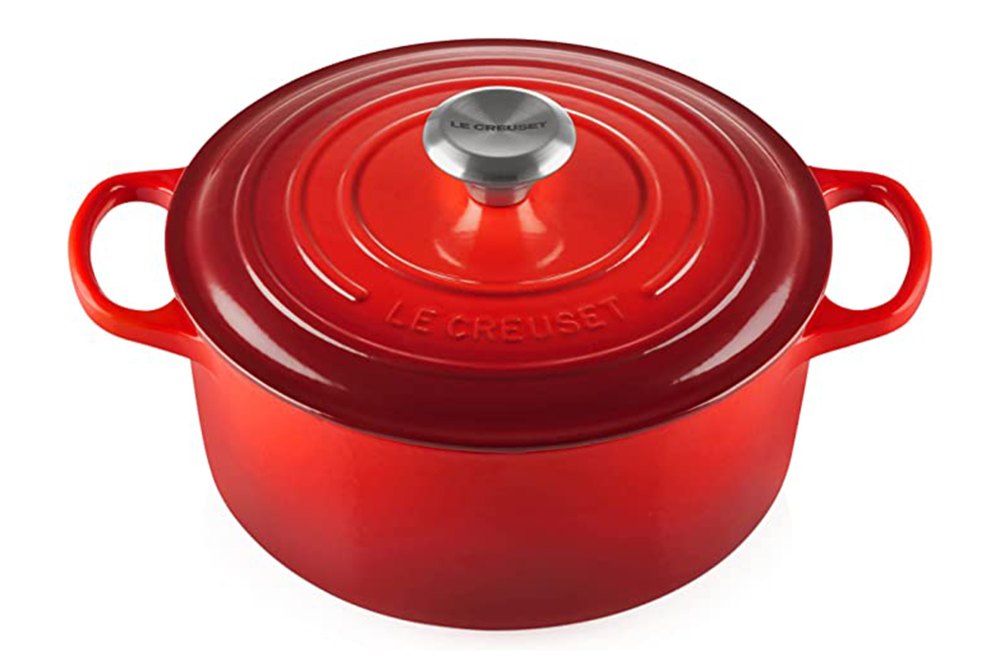 red Dutch oven