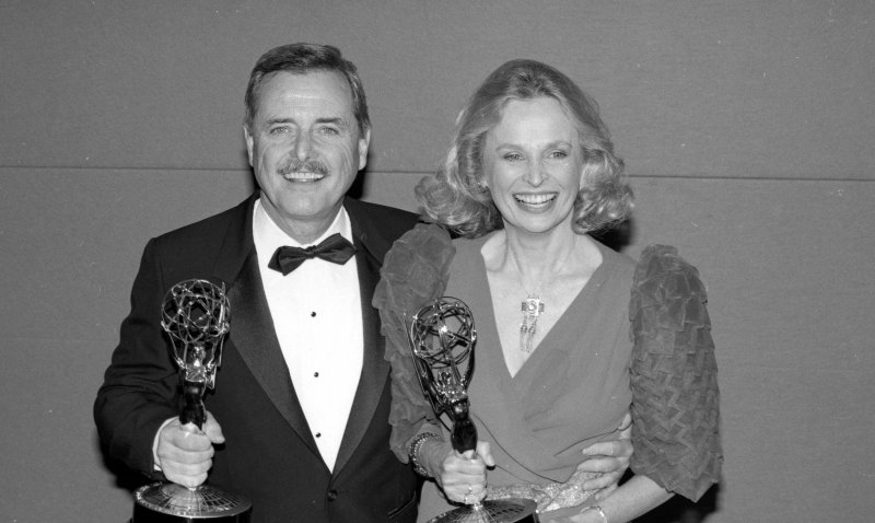 William Daniels and Bonnie Bartlett at Emmy Awards