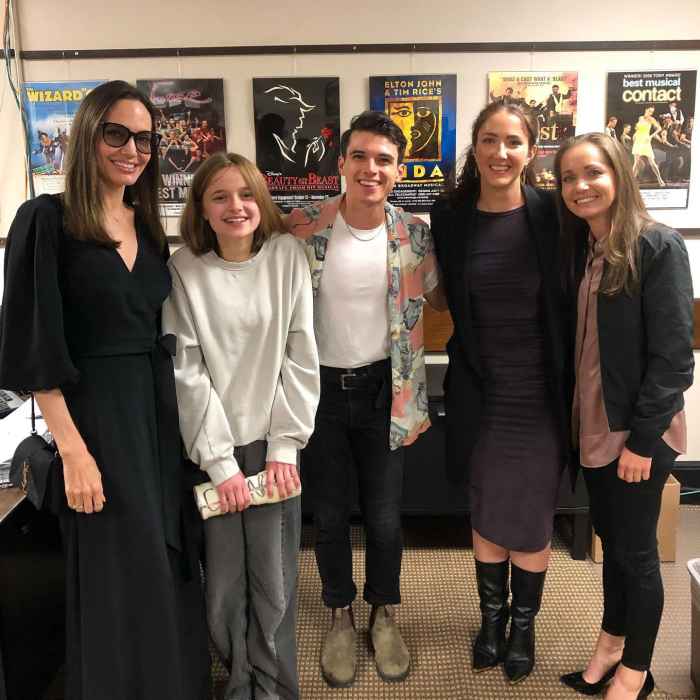 Angelina Jolie Takes Daughter Vivienne to See ‘Dear Evan Hansen’ in Philadelphia and Meet the Cast