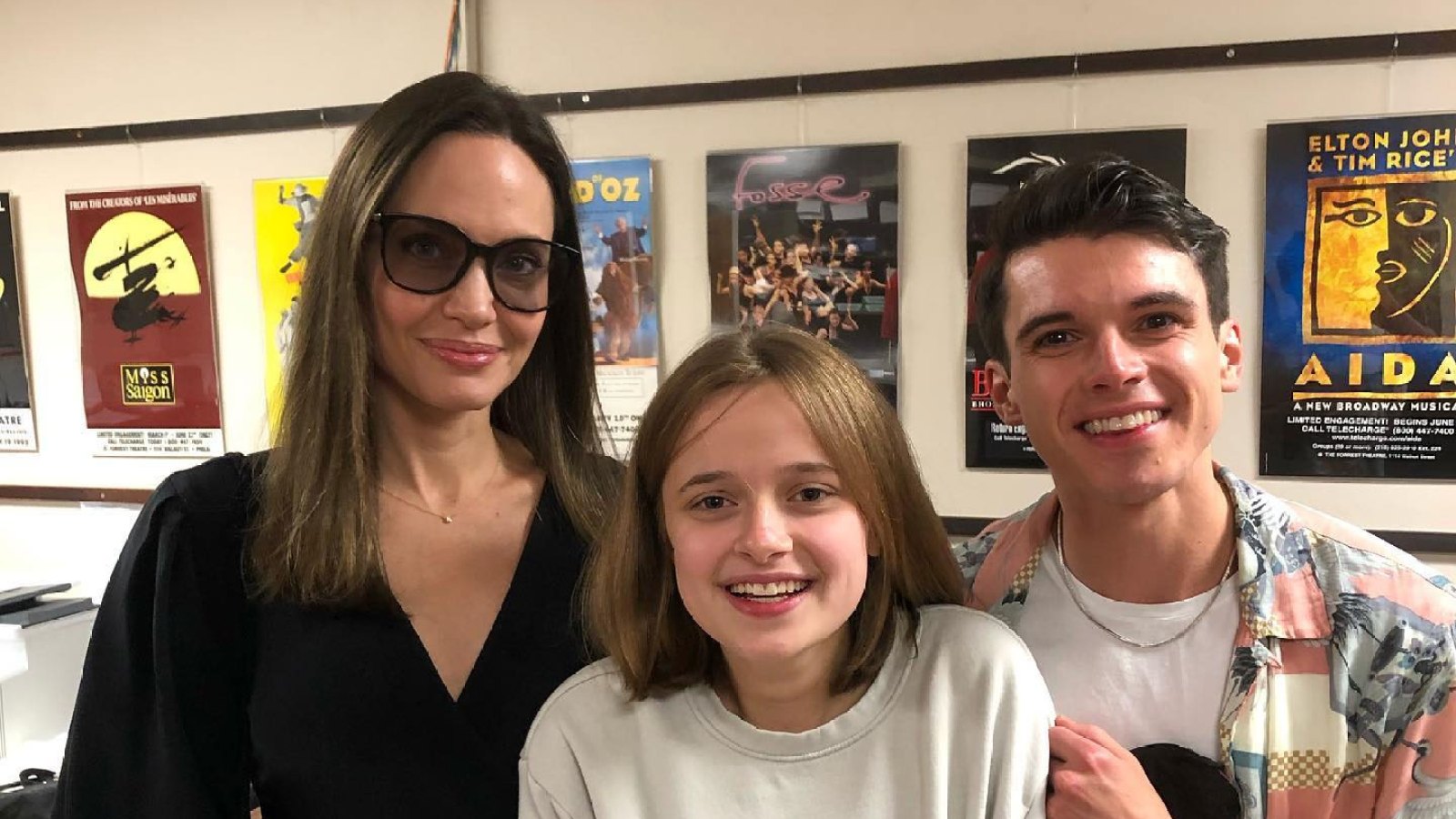 Angelina Jolie Takes Daughter Vivienne to See ‘Dear Evan Hansen’ in Philadelphia and Meet the Cast