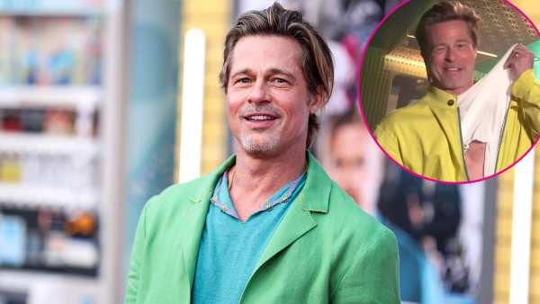 Brad Pitt Nearly Strips Down in Front of ‘Bullet Train’ Costars Promo