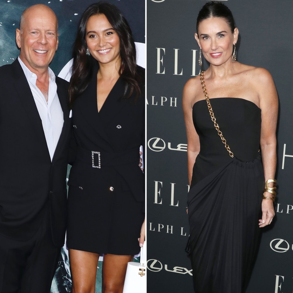 Bruce Willis Wife Emma Heming Models Swimsuit Designed Demi Moore