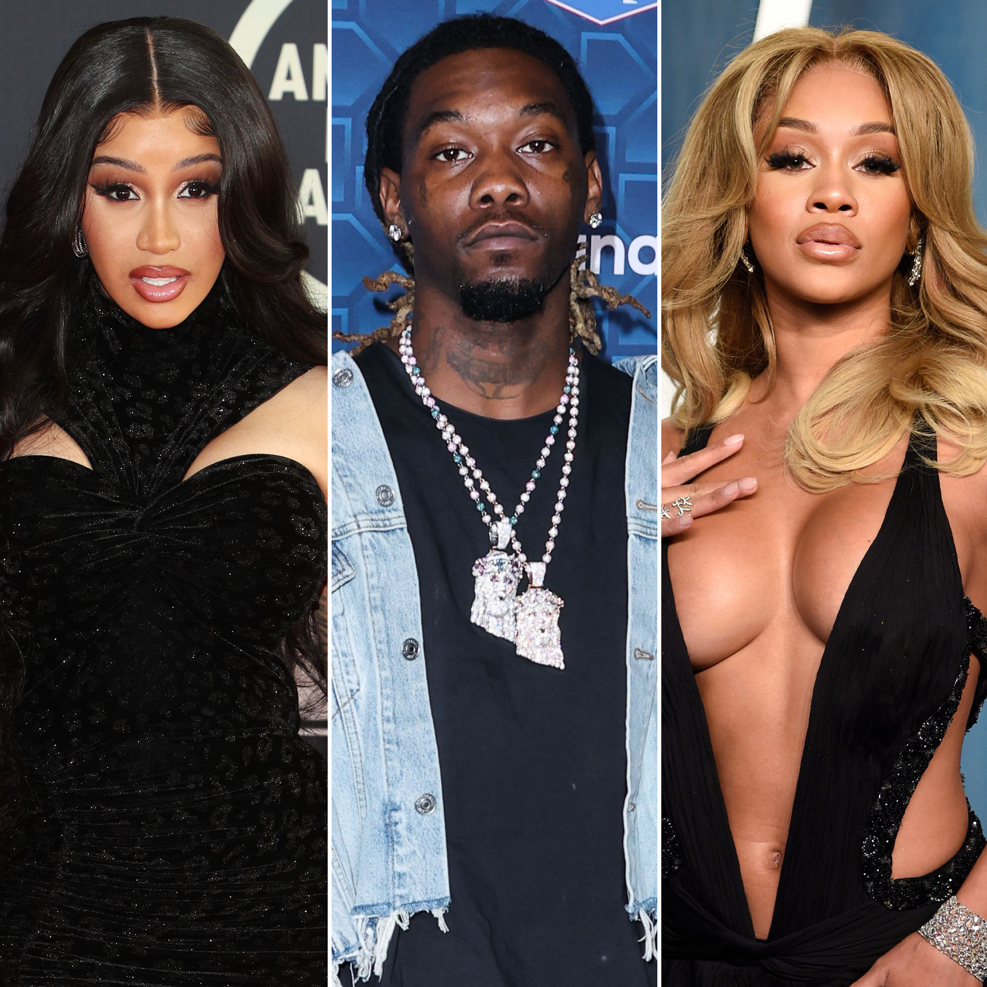 Cardi B Slams Rumors That Offset Cheated on Her With Saweetie image