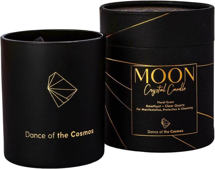 Dance of the Cosmos Healing Aromatherapy Crystal Candle