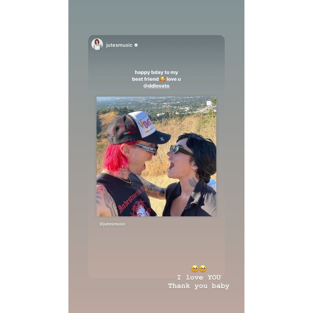 Demi Lovato and New Boyfriend Jordan Lutes Make Their Instagram Debut: &lsquo;Bday Bitch&rsquo; With &lsquo;Her Love&rsquo;