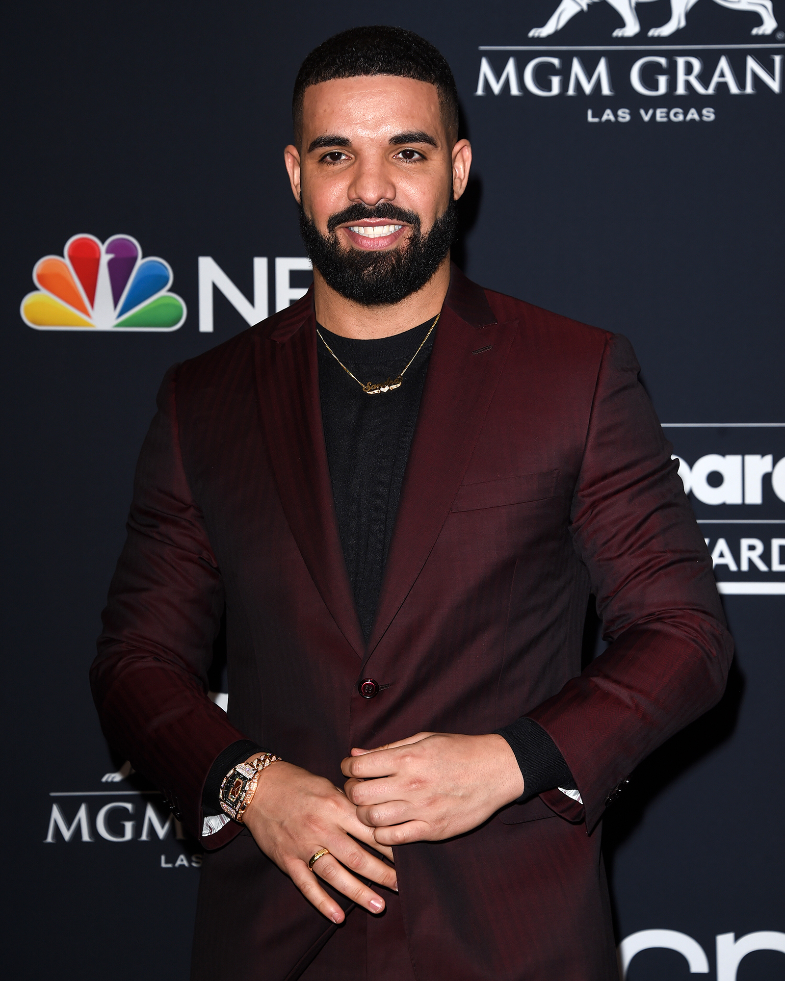 Drake Debuts Slick Backed Hairdo