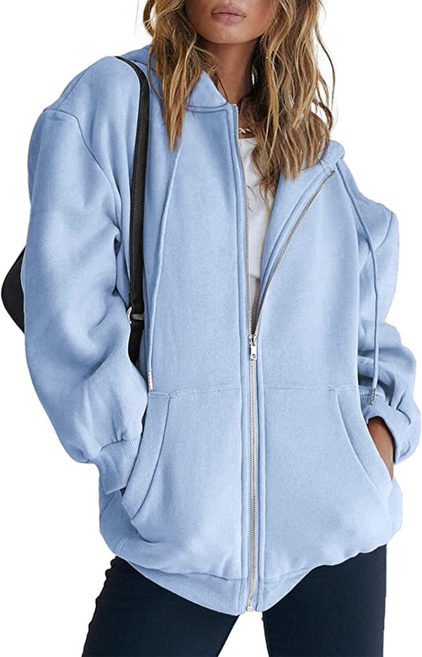 EFAN Oversized Zip-Up Hoodie Is Getting Us Pumped for Fall