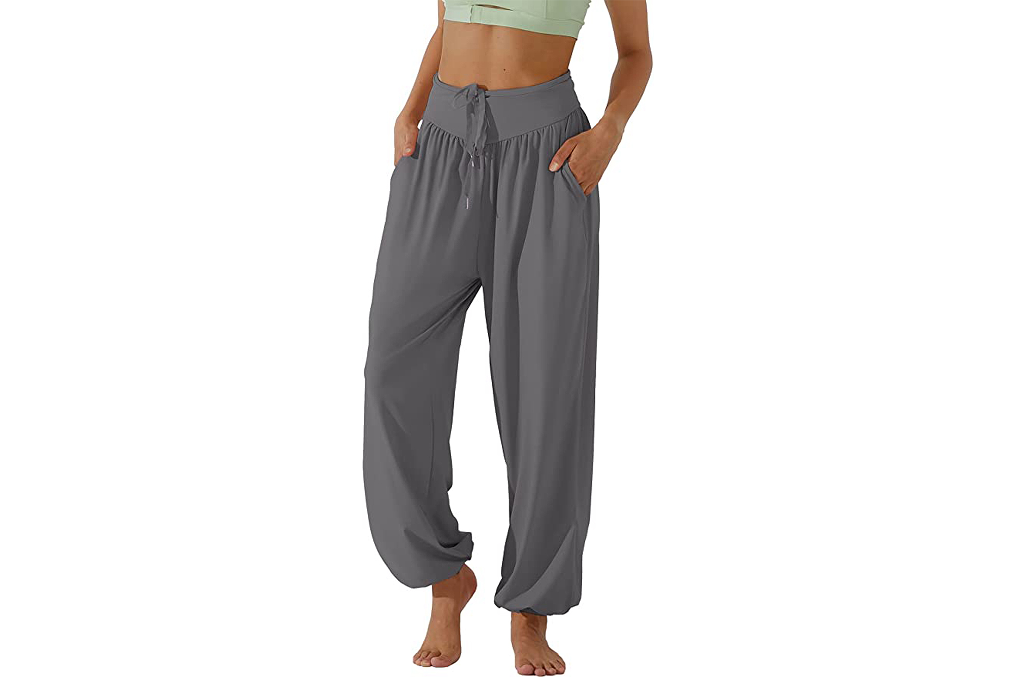 Crazy Yoga Pants Harem Pants for Women Yoga Yoga Fitness Ladies Pants Waist  Stretch Sports With Pockets High Pants Yoga Pants Cotton Cropped Yoga