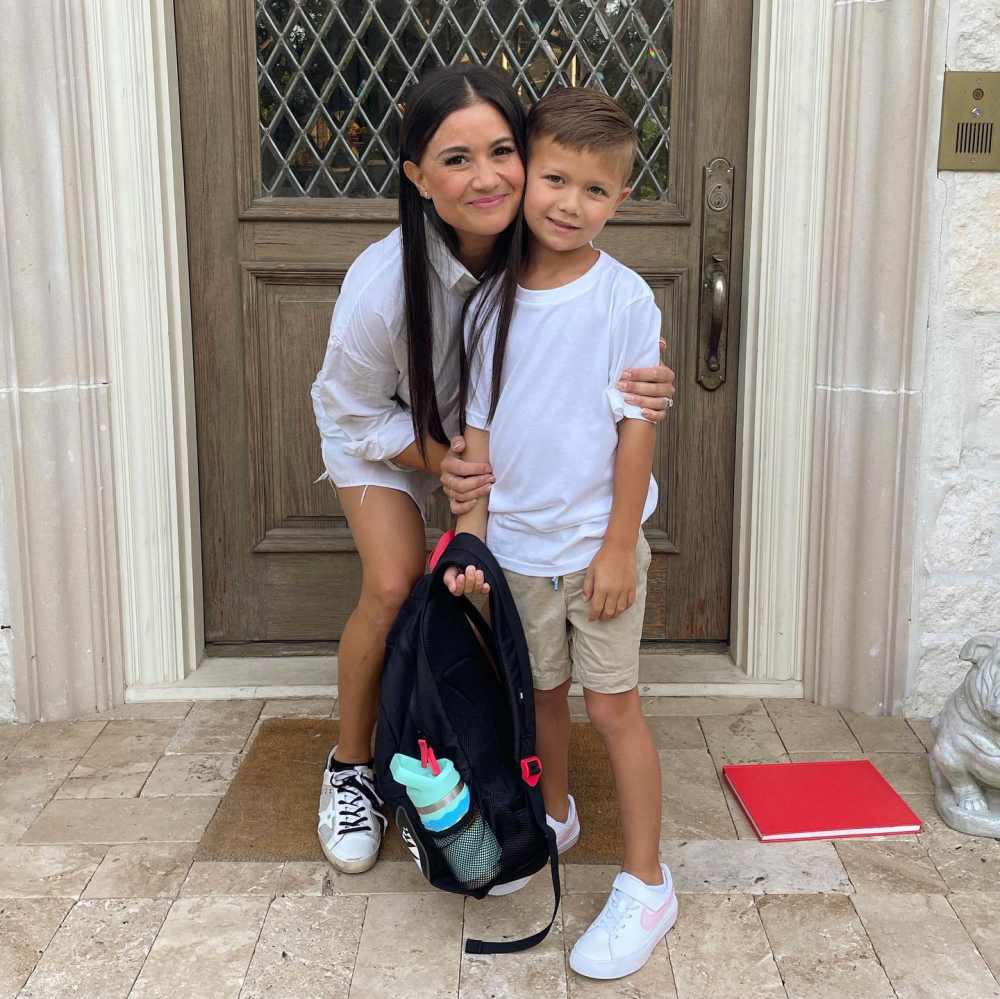 Feature Bachelor Catherine Giudici Savoring Milestones With Son Samuel While Walking Him to Kindergarten