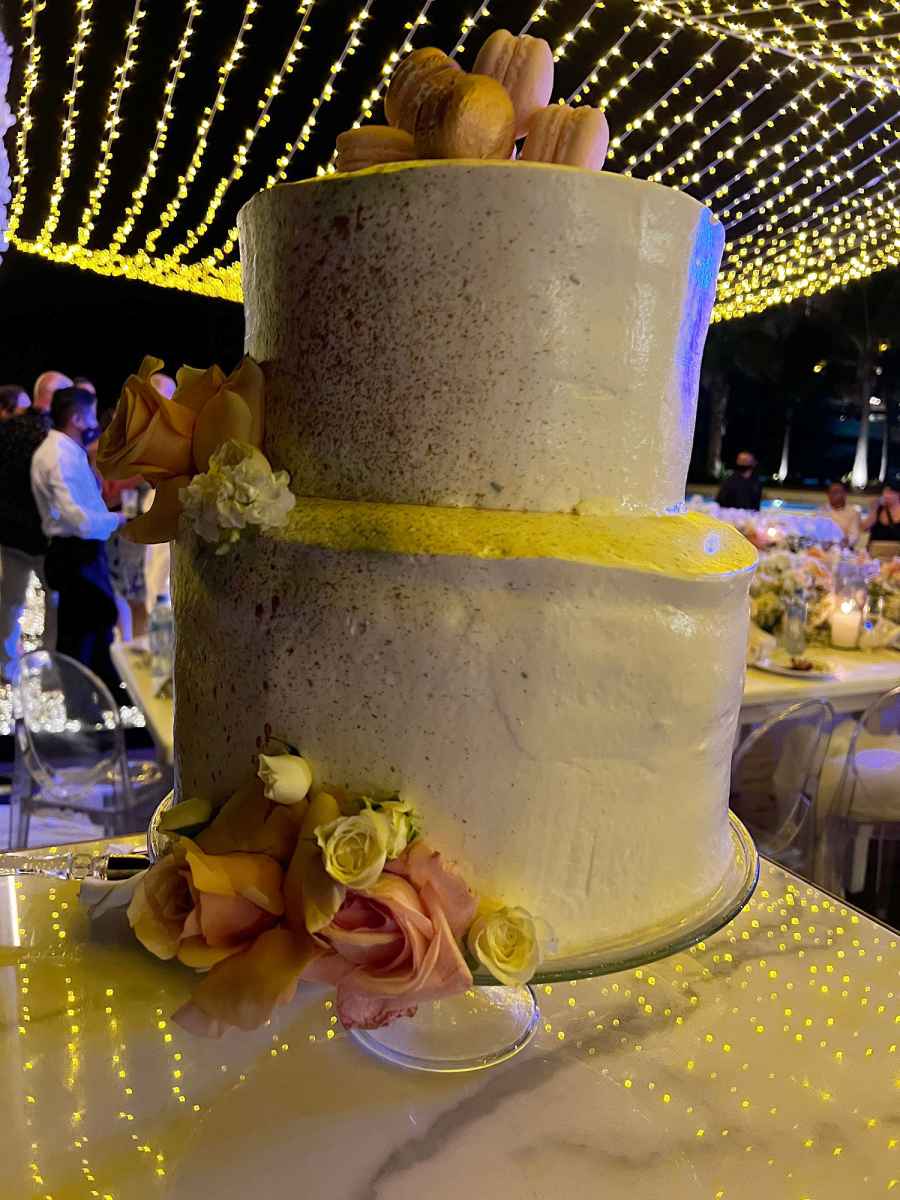 Inside Vanderpump Rules Star Scheana Shay and Brock Davies Mexico Wedding 15 Wedding Cake