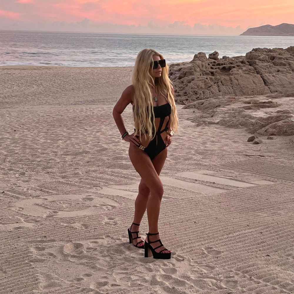 Jessica Simpson Wows in Cutout Swimsuit on Her 'Sexy and Well Deserved' Vacation