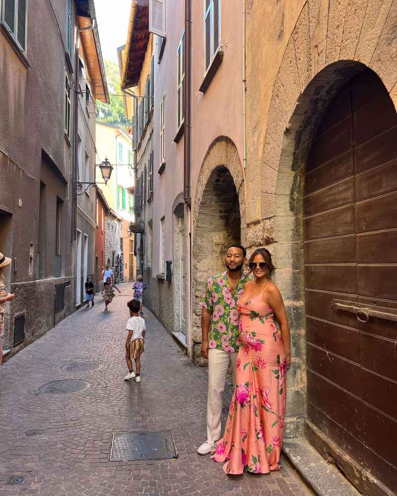 John Legend Instagram Inside Pregnant Chrissy Teigen Italian Getaway With Husband John Legend Luna and Miles