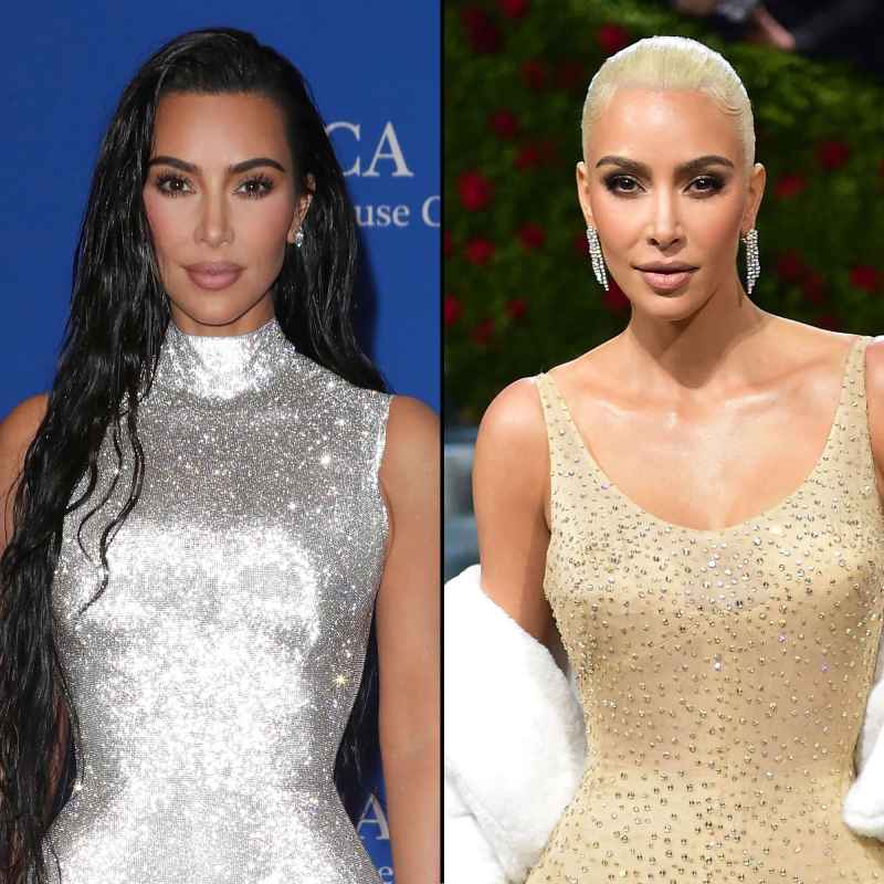 Kim Kardashian Celebrities Who Have Traded Their Brunette Hair for Blonde