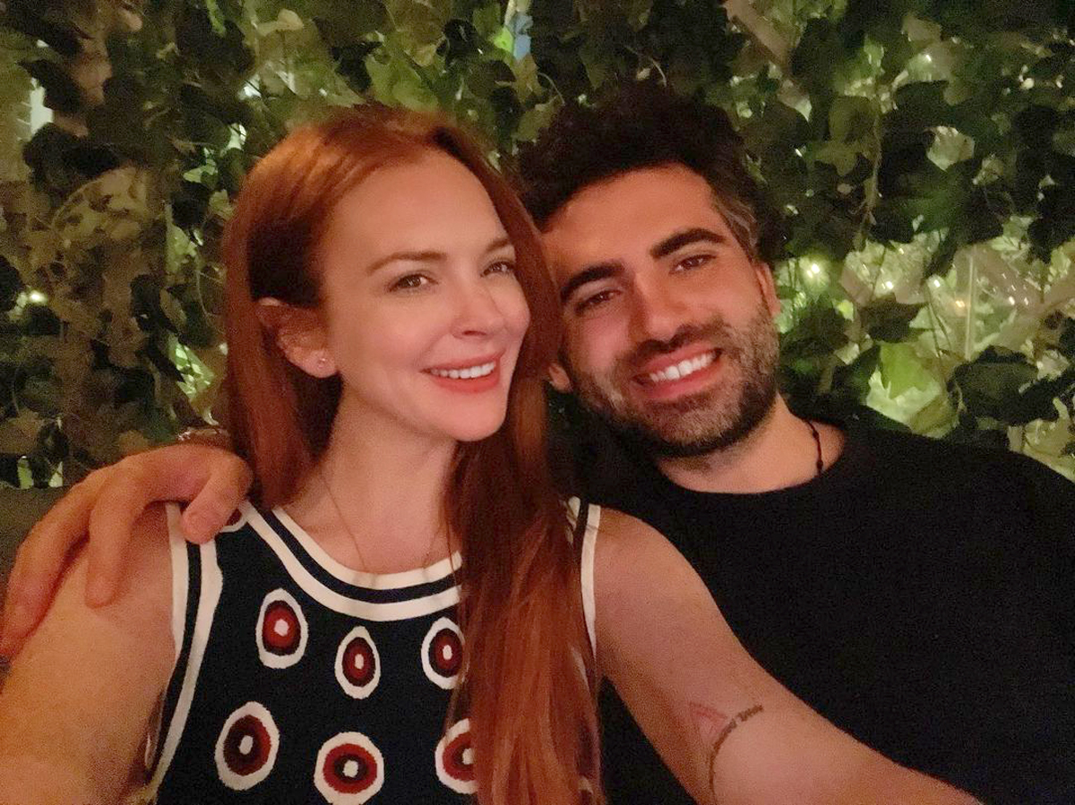Lindsay Lohan Enjoys Dinner With Her King Badar Shammas In London