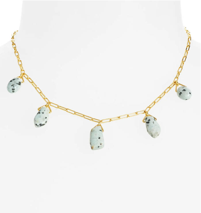 Madewell Stone Collection Jasper Charm Necklace