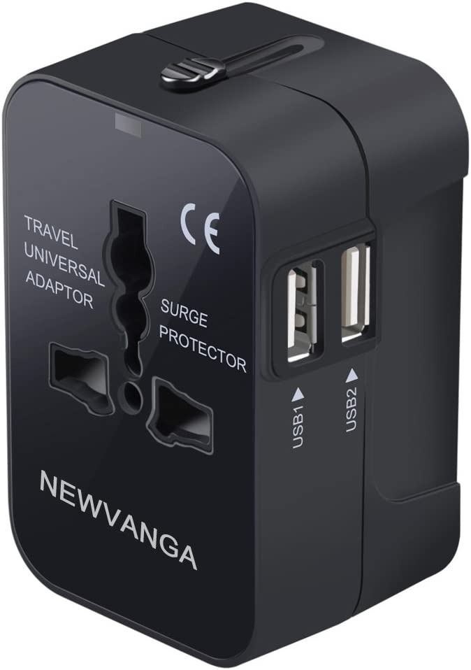 NEWVANGA Universal, all in one worldwide travel adapter