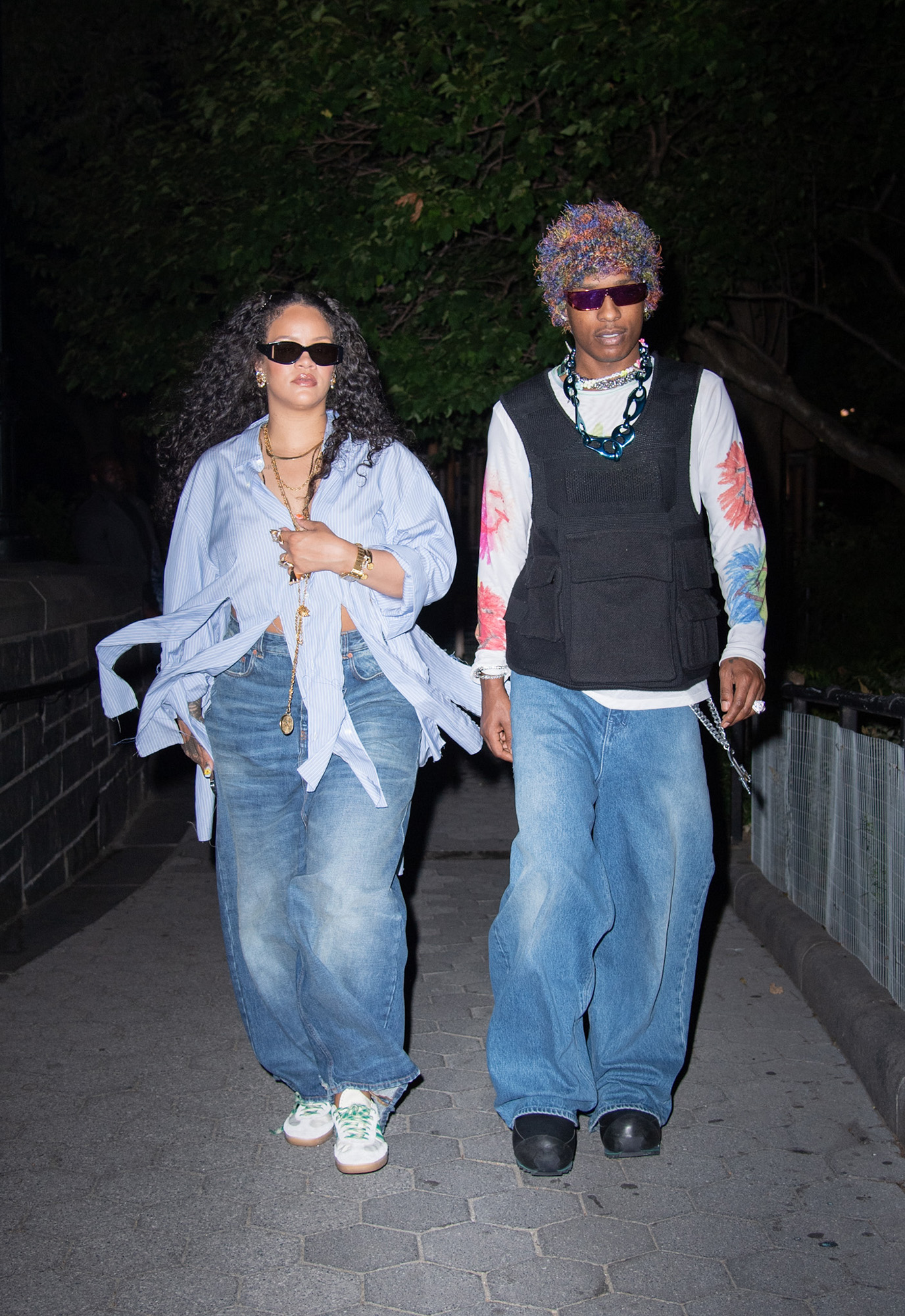 Rihanna, ASAP Rocky Take Pre-Sunrise Walk in NYC: Photos