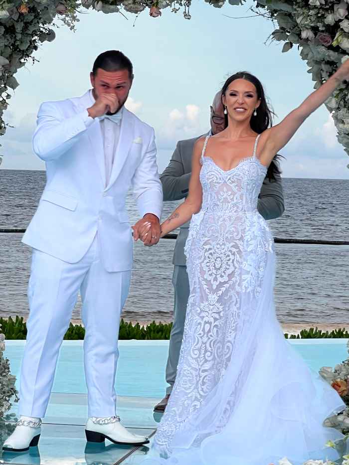 Scheana Shay Slipped into a Floral Mini Dress and Chunky Sneakers for Her Wedding After Party
