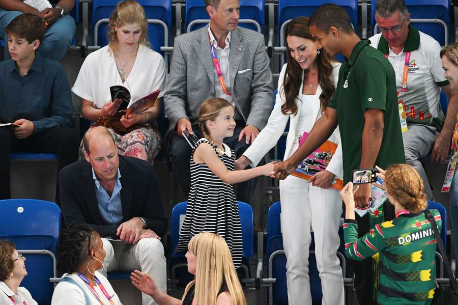 Sports Fan Princess Charlotte Joins Parents Commonwealth Games Photos