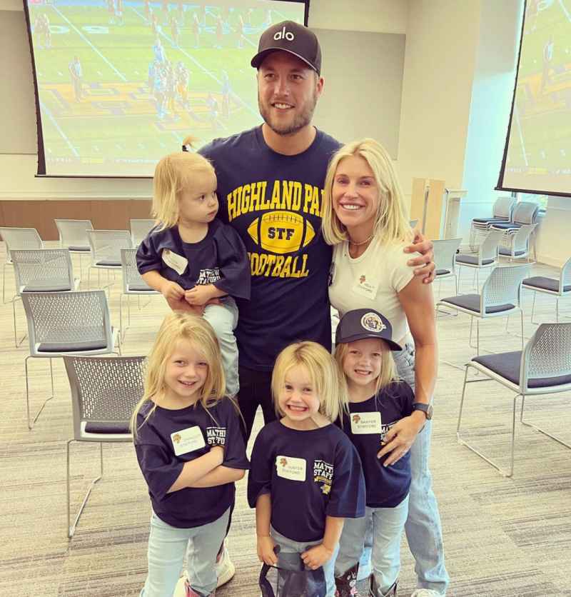Matthew Stafford and daughters