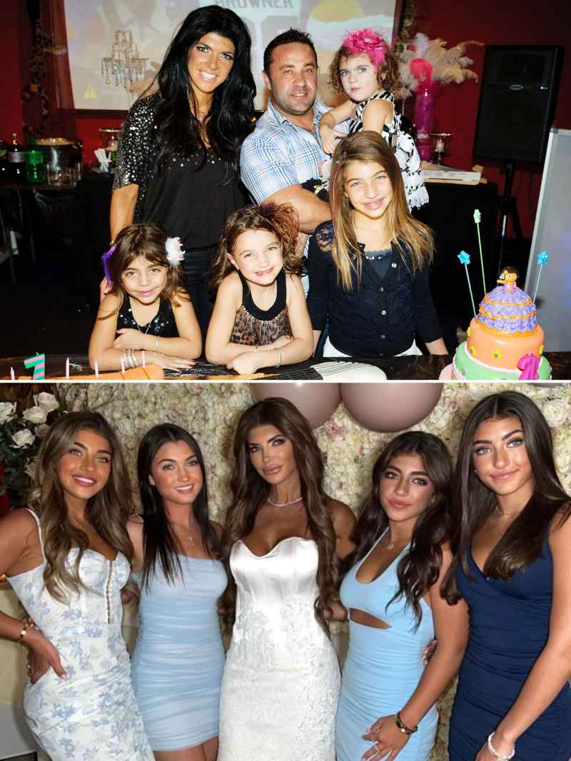 Teresa Giudice Real Housewives Kids Then and Now