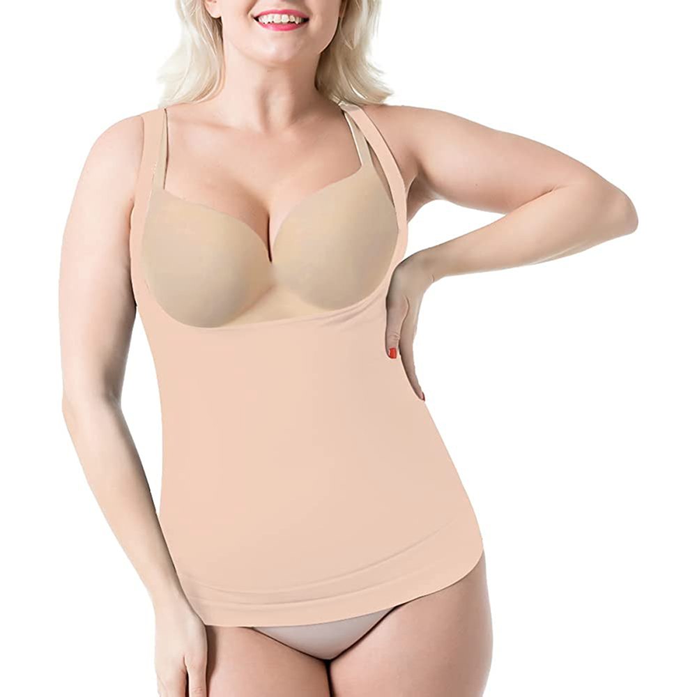 Women Strapless Tummy Control Seamless Full Body Shaper Bodysuit