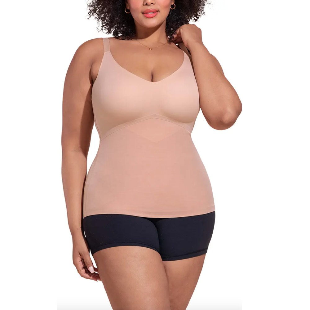 Plus Size High Waisted Double Panel Sculpting Tummy Control