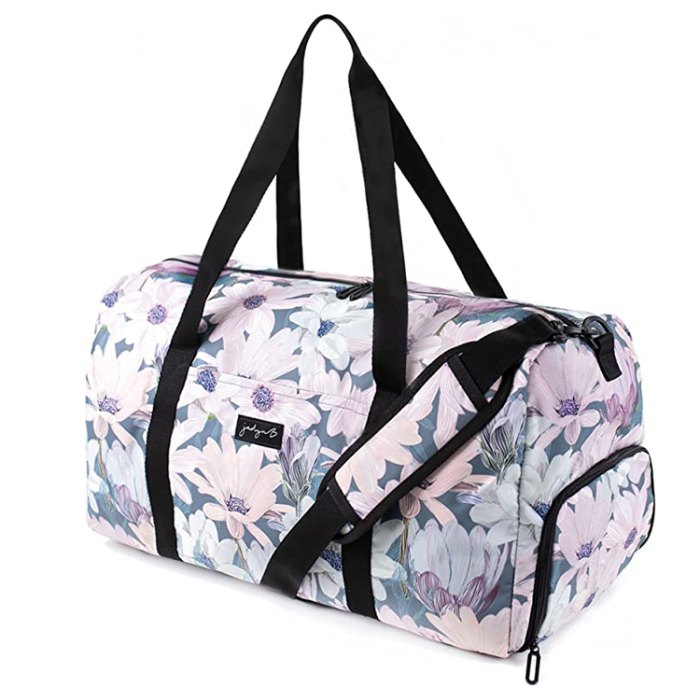 floral duffel bag