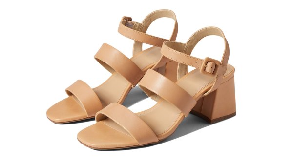 nude block heels