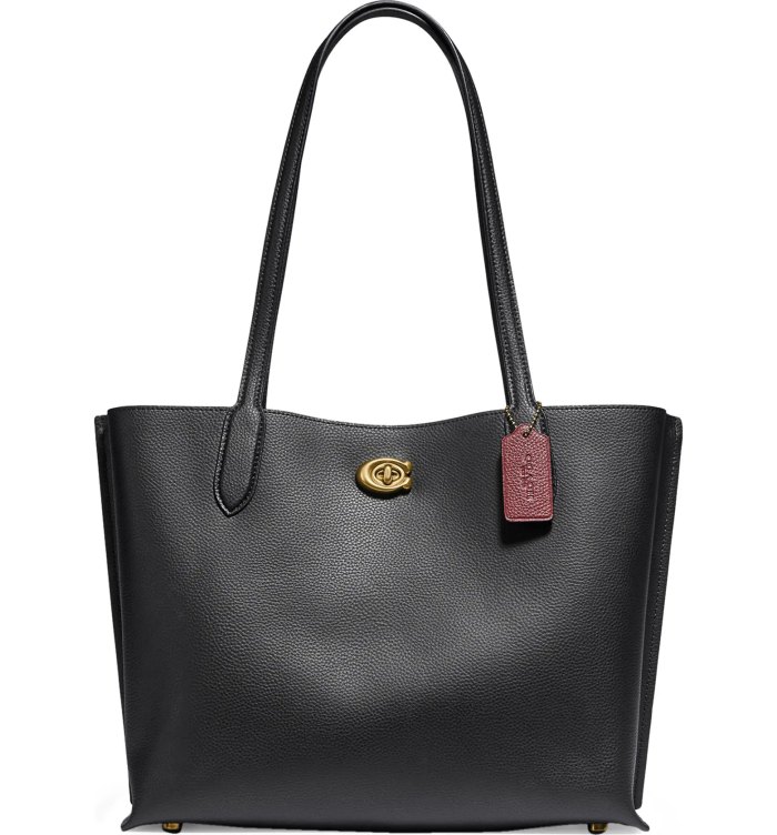 Oversize Tote Work Bag Outside Phone Pocket Tote with Zipper Pockets Laptop Black Leather Bag Weddings Accessories Bags & Purses Martina Leather Tote Black 
