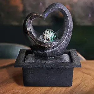 heart-shaped fountain